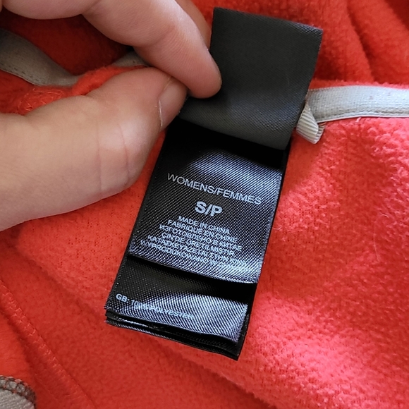 Pink and Grey Zip Up North Face Fleece - Picture 5 of 6